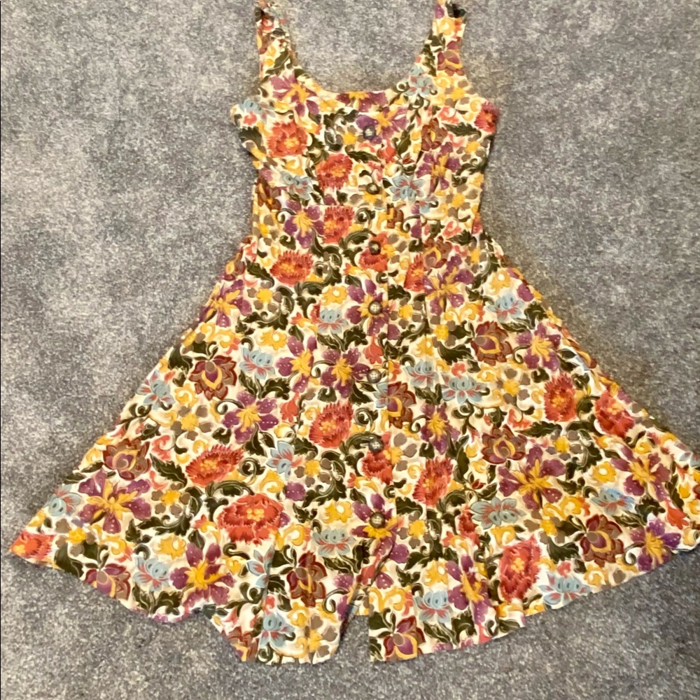 Vintage Banana Republic Travel Safari Collection button down dress floral - Picture 3 of 4